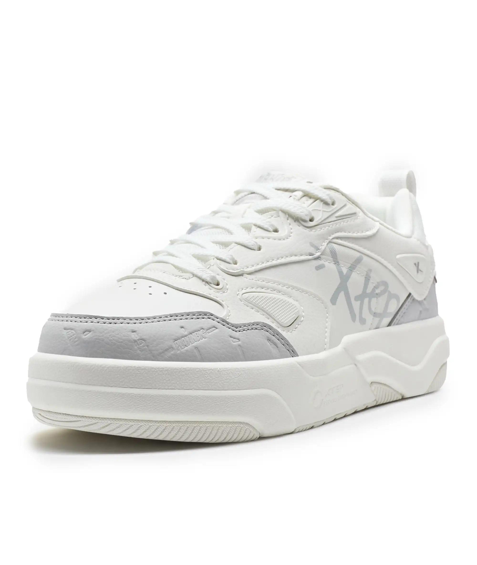 975419310008-11_A Lifestyle Shoes Canvas White/Phantom Grey – Image 1